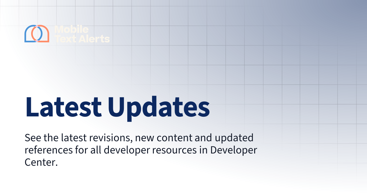 Latest Updates | Developer Center